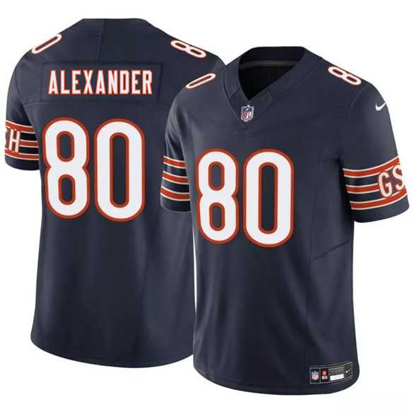 Men & Women & Youth Chicago Bears #80 Maurice Alexander Navy 2025 F.U.S.E. Vapor Stitched Jersey